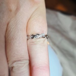 Silver Pavé Infinity Ring